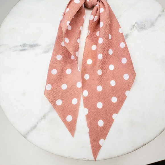 !!!5 for $25 Pink and White Hair Scarf Scrunchies - Picture 3 of 5